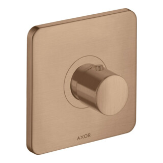 hansgrohe Axor Citterio M Ensemble complet mitigeur thermostatique encastré, or rouge brossé