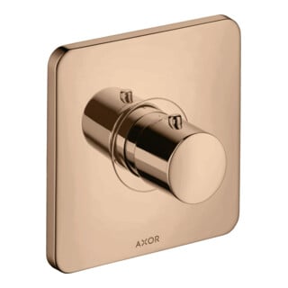 hansgrohe Axor Citterio M Ensemble complet Thermostat encastré, rouge doré poli