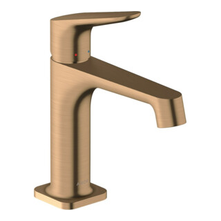 Hansgrohe Axor Citterio M Mitigeur lavabo 100 A 128 mm, tirette, bronze brossé
