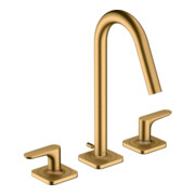 hansgrohe Axor Citterio M Mitigeur lavabo 3 trous 160, A 135 mm, chrome, tirette, rosace, bec court