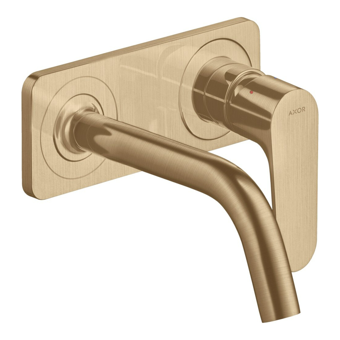 hansgrohe Axor Citterio M Mitigeur lavabo encastré, A 167 mm, avec plaque, bronze brossé