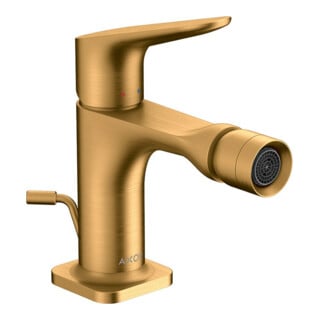 hansgrohe Axor Citterio M Mitigeur monocommande bidet A 116 mm, tirette, or brossé optique