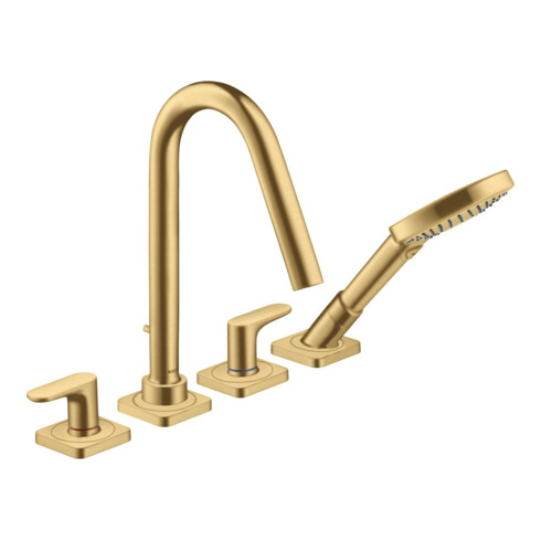hansgrohe Axor Citterio M Set complet 4 trous, A 190 mm, rosé, or brossé optique
