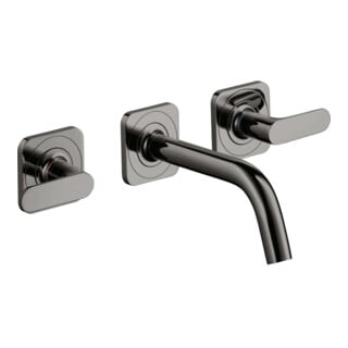 hansgrohe Axor Citterio M Set complet Mitigeur lavabo 3 trous encastré, H 166 mm, chrome poli, bleu