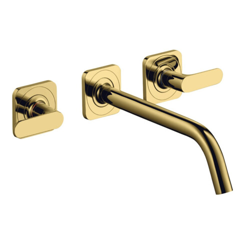 hansgrohe Axor Citterio M Set complet Mitigeur lavabo encastré 3 trous, H 226 mm, Rose, finition poli