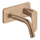 hansgrohe Axor Citterio M Set complet Mitigeur lavabo encastré, A 167 mm, avec plaque, brossé or rouge-1
