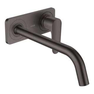 hansgrohe Axor Citterio M Set complet Mitigeur lavabo encastré, A 227 mm, avec plaque, brossé bleu vc