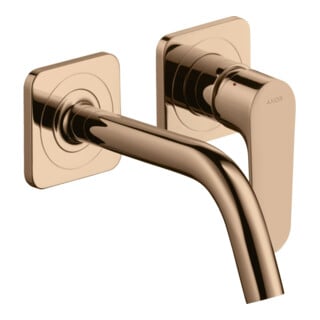 hansgrohe Axor Citterio M Set complet Mitigeur lavabo encastré, H 167 mm, avec rosace, poli or rouge