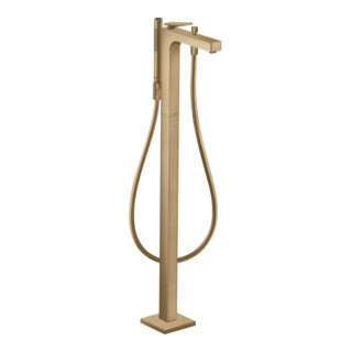 hansgrohe Axor Citterio Mitigeur bain au sol, avec levier, losange, bronze brossé