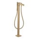 hansgrohe Axor Citterio Mitigeur bain au sol, avec levier, losange, bronze brossé-1