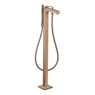 hansgrohe Axor Citterio Mitigeur bain au sol, avec levier, losange, brossé or rouge