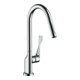 hansgrohe Axor Citterio Mitigeur évier 250 avec douchette extractible, chrome noir poli-1
