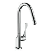 hansgrohe Axor Citterio Mitigeur évier 250 avec douchette extractible, finition or brossé