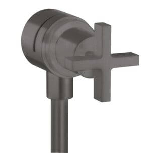 hansgrohe Axor Citterio robinet d'arrêt avec clapet anti-retour, croix, brossé bleu vc