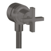 hansgrohe Axor Citterio robinet d'arrêt avec clapet anti-retour, croix, brossé bleu vc