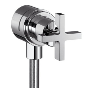 hansgrohe Axor Citterio robinet d'arrêt avec clapet anti-retour, poignée croix, chrome