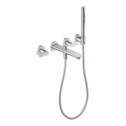 hansgrohe Axor Citterio Robinet de baignoire 3 trous sans structure, chrome, encastré mural