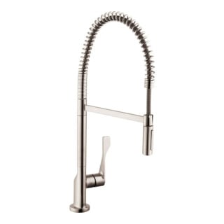 hansgrohe Axor Citterio SemiPr SPT 230, zone pivotante 360°, aspect acier inoxydable