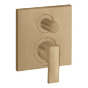 hansgrohe Axor Citterio Set de montage complet Mitigeur baignoire encastré, levier, bronze brossé