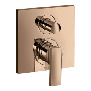 hansgrohe Axor Citterio Set de montage complet Mitigeur baignoire encastré, levier, or rouge poli