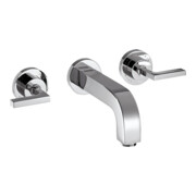 hansgrohe Axor Citterio Set de montage complet mitigeur lavabo encastré 3 trous, avec leviers, chrome