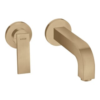 hansgrohe Axor Citterio Set de montage complet Mitigeur lavabo encastré, A 220 mm, avec levier, brossé bronze