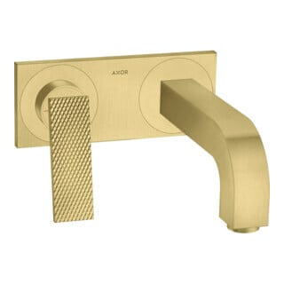 hansgrohe Axor Citterio Set de montage complet Mitigeur lavabo encastré, A 220mm, HG, Rs, brossé