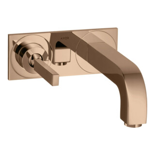 hansgrohe Axor Citterio Set de montage complet Mitigeur lavabo encastré, poignée à broche, A 220 mm, po r g