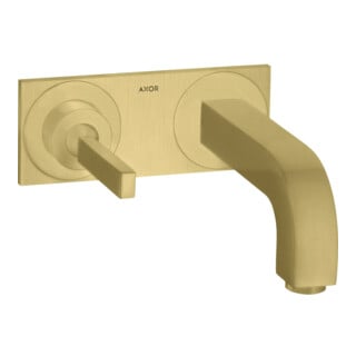 hansgrohe Axor Citterio Set de montage complet Mitigeur lavabo encastré, poignée à goupille, A 160 mm, b br