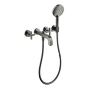 hansgrohe Axor Citterio Set de montage prêt à l'emploi pour baignoire 3 trous, chromé poli