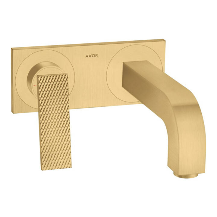 hansgrohe Axor Citterio Set de montage prêt à poser Mitigeur lavabo encastré, A 220 mm, HG, Rs, b doré optique