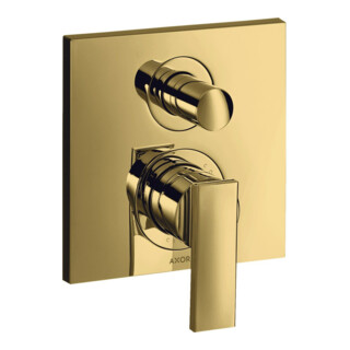 hansgrohe Axor Citterio Set d'installation complet Mitigeur baignoire encastré, avec levier, or poli optique