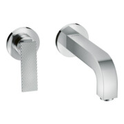 hansgrohe Axor Citterio Set d'installation mitigeur lavabo encastré, A 220 mm, levier, losange, chromé