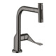 hansgrohe Axor Citterio SPT 230 Se 2jets avec douchette extractible, chrome noir brossé-1