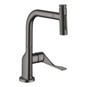 hansgrohe Axor Citterio SPT 230 Se 2jets avec douchette extractible, chrome noir brossé