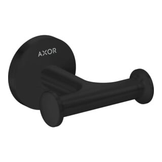 hansgrohe Axor Crochet double pour serviette, fixation murale, noir mat