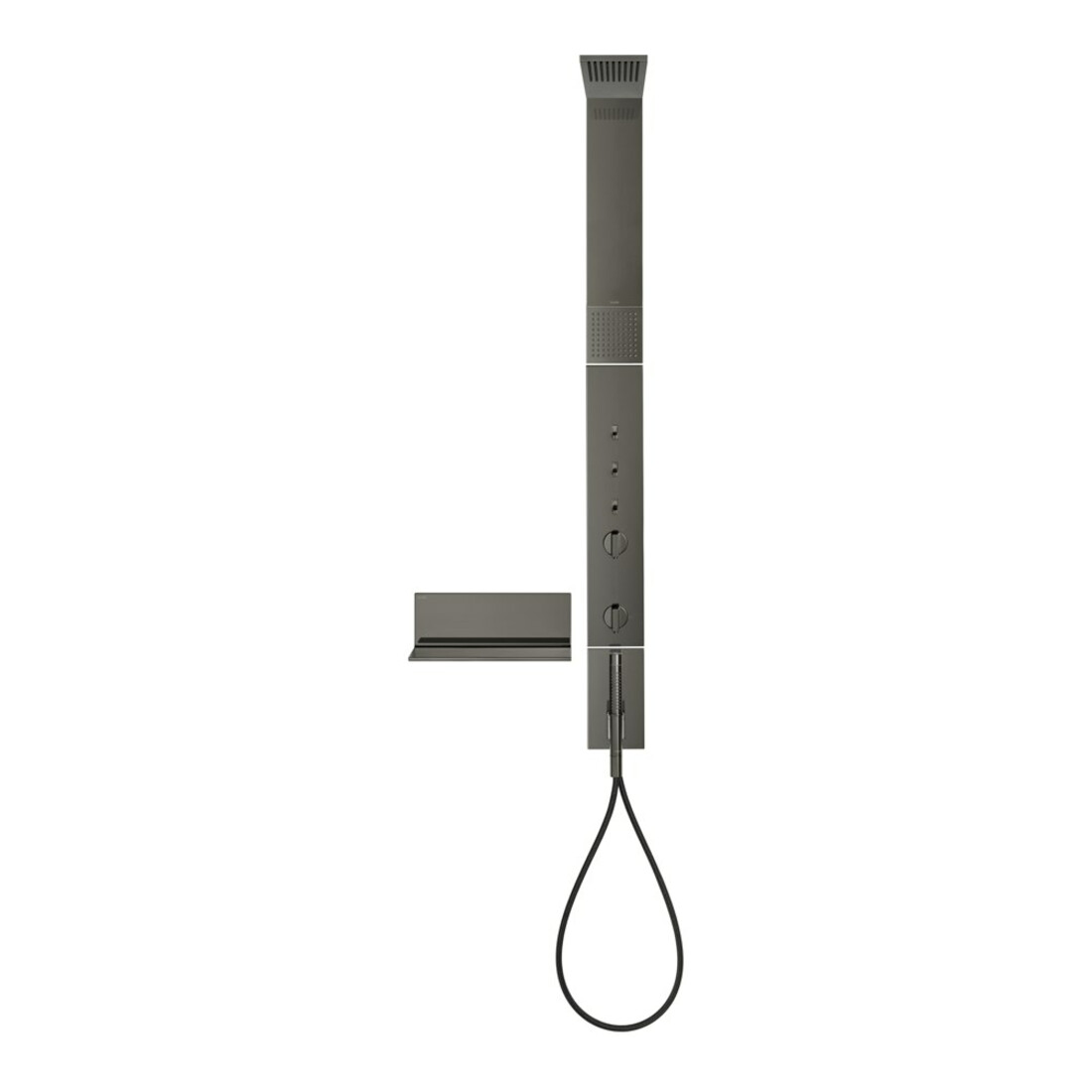 hansgrohe Axor D-Pane Ensemble de douche m TH, KB, 110x220mm, 1 an, SB, bleu poli vc