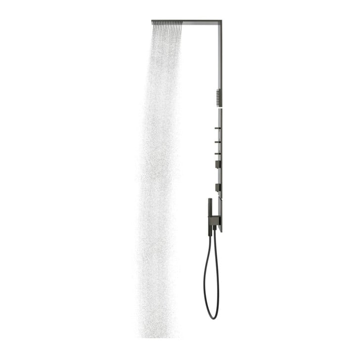 hansgrohe Axor D-Pane Ensemble de douche m TH, KB, 110x220mm, 1 an, SB, bleu poli vc