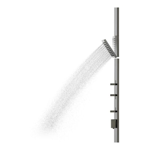 hansgrohe Axor D-Pane Ensemble de douche m TH, KB, 110x220mm, 1 an, SB, bleu poli vc