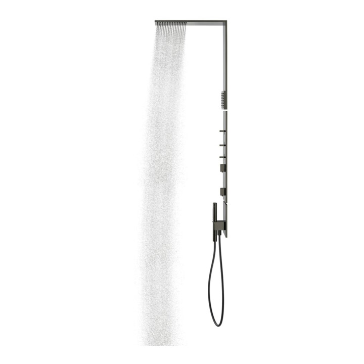 hansgrohe Axor D-Pane Ensemble de douche m TH, KB, 110x220mm, 1 an, SB, bleu poli vc