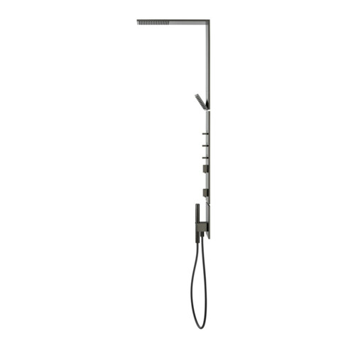 hansgrohe Axor D-Pane Ensemble de douche m TH, KB, 110x220mm, 1 an, SB, bleu poli vc