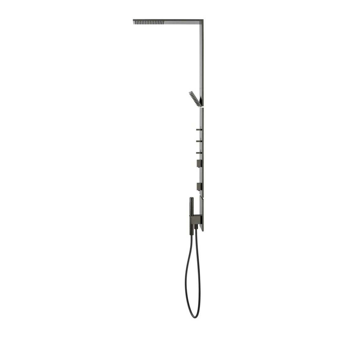 hansgrohe Axor D-Pane Ensemble de douche m TH, KB, 110x220mm, 1 an, SB, bleu poli vc