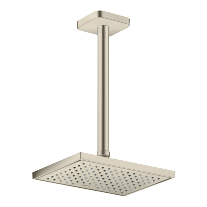 hansgrohe Axor Deckenanschluss softsquare 300 mm, nickel brossé, carré