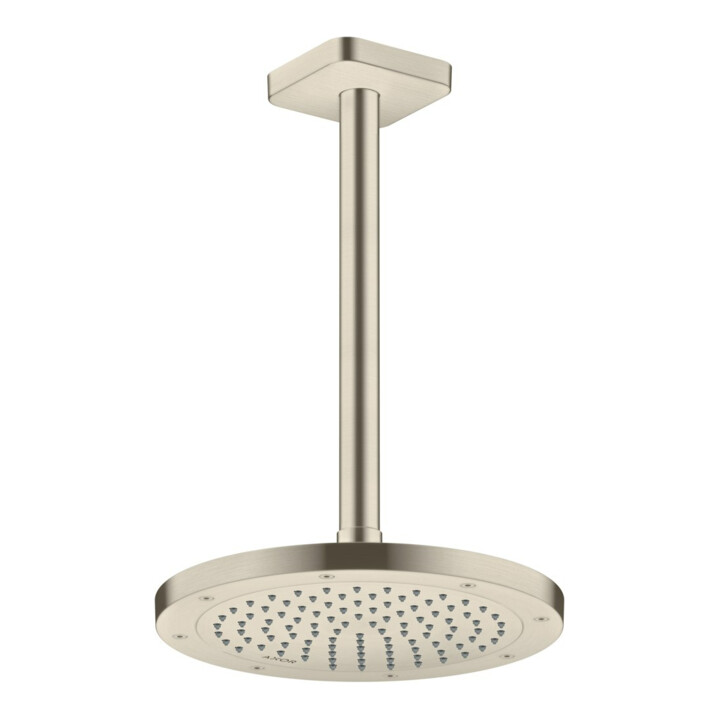hansgrohe Axor Deckenanschluss softsquare 300 mm, nickel brossé, carré