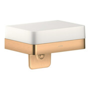 hansgrohe Axor distributeur de lotion universel avec étagère, verre, bronze brossé