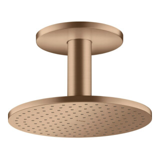 hansgrohe Axor Douche de tête 250 1 jet avec raccord plafond, rouge doré brossé