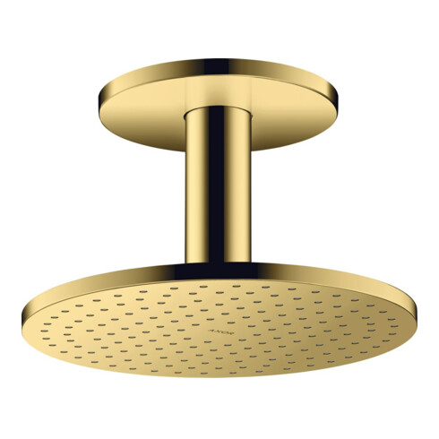 hansgrohe Axor Douche de tête 250 2jets avec raccord plafond, or poli