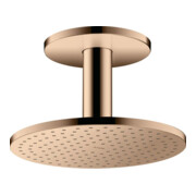 hansgrohe Axor Douche de tête 250 2jets avec raccord plafond, or rouge poli