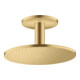 hansgrohe Axor Douche de tête 300 2jets avec raccord plafond, optique or brossé-1