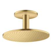 hansgrohe Axor Douche de tête 300 2jets avec raccord plafond, optique or brossé